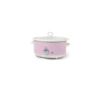 Salter Retro 6.5L Slow Cooker 3 Heat Settings/Keep Warm for Family Cooking Pink