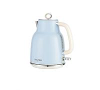 Salter Retro Blue 1.7 L Kettle - 3KW Rapid Boil, 360° Base, Removable Limescale Filter, Cordless, Water Level Window, Blue Indicator Light, Boil Dry Sensor & Auto Shut-Off, Vintage Design