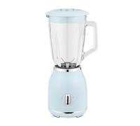 Salter Retro Blue Jug Blender - BPA-Free Detachable 1.5 Litre Glass Jug, 2 Speeds & Pulse Function, Stainless Steel Cross Blades, Smoothies & Protein Shakes, Non-Slip Base, 1000 W