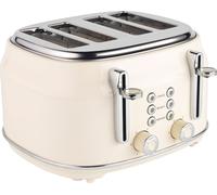 Salter Retro EK5739CRM 4 Slice Toaster - Cream, Cream