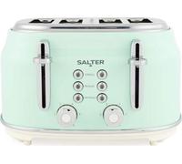 Salter Retro EK5739GRN 4-Slice Toaster - Green, Green