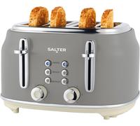 Salter Retro EK5739GRY 4 Slice Toaster - Grey, Grey