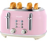 SALTER Retro EK5739PNK 4-Slice Toaster - Pink, Pink