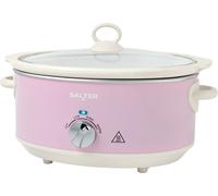 Salter Retro EK6250PNK 6.5 Litre Slow Cooker - Pink, Pink