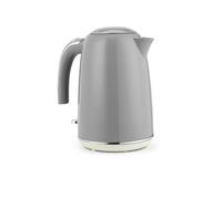 Salter Retro Grey 1.7L Kettle - 3Kw Jug Kettle, 360° Base, Removable Limescale Filter, Cordless, Water Level Window, Blue Indicator Light, Boil Dry Sensor & Auto Shut-Off, Pop-Up Lid