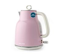 Salter Retro Kettle 1.7 L, 3 kW Rapid Boil, Pink And Cream