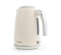 Salter Retro Kettle 1.7L Cream Jug Kettle 3kW Rapid Boil | 360° Swivel Base, Cordless Design, Auto Shut-Off, Boil-Dry Protection, Removable Limescale Filter, Water Level Window