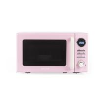 Salter Retro Digital Pink Microwave - 20 Litre, Defrost by Time/Weight, 25.5 cm Glass Turntable, 95 Minute Timer, 8 Auto Cooking Presets, Solo Microwave Oven, Easy Clean, Button/Dial Control, 800W