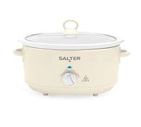 Salter Retro Slow Cooker 6.5L, Cream