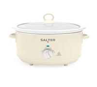 Salter Retro Slow Cooker 6.5L, Cream