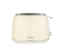 Salter Retro Toaster, 2 Slice Wide Slot, Cream