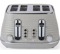 SALTER Ripple EK5743TPE 4-Slice Toaster - Taupe, Silver/Grey