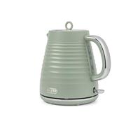 Salter Ripple Rapid Boil Kettle - Electric 1.7L Water Boiler, 360º Swivel Base, Removable Limescale Filter for Purer Quality, Auto Shut-Off, 0.75m Cord, Strix Control, 3kW, Textured Design, Sage