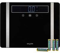 SALTER SA00576FEU12 Extra Wide Analyser Bathroom Scale - Black, Black