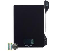 SALTER SA00617FEU12 Electronic Kitchen Scale & Temperature Probe Set - Black, Black