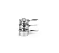 Salter Saucepan Set 3 PC 16 18 20 cm Pans Stainless Steel Timeless Collection