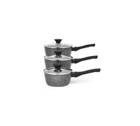 Salter Saucepan Set 3 Piece Non-Stick Megastone Forged Aluminium 16/18/20 cm