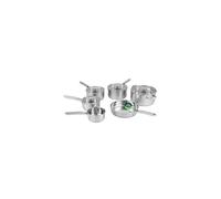Salter Signature 6Pc Stainless Steel Pan Set - Multiple Sizes, Glass Lids