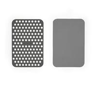 Salter Silicone Air Fryer Liners - Set of 4, Perforated and Base Liners, Dishwasher Safe, PFAS-Free, Stain and Odour Resistant, Healthy Cooking, Dual Drawers, Heat Resistant 230°C, Prolong Air Fryer