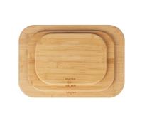 Salter Simply Prep Bamboo Chopping Board Set - 3 x Oil-Finished FSC® Certified Bamboo Cutting Boards, 28, 34 & 43cm, Ideal for Food Prep & Serving, Rounded Edge Design, Strong, Durable & Worktop Safe