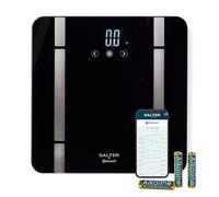 Salter Smart Bathroom Scale LCD 200 kg Capacity 8 Users Connects to App Black