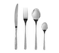 Salter Soho 32 Piece Cutlery Set - 18/0 Stainless Steel, 8 Place Settings, Fork, Knife, Spoon & Teaspoon, Tableware Silverware Set, Dishwasher Safe, Mirror Polished Finish