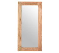 salter solid mangowood extra long wall mirror in rough swan