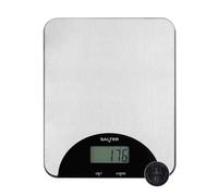 Salter Stainless Steel Electronic Scale - Kitchen Weighing Scale, LCD Display, Measures Liquids, 5kg/11lbs Max Capacity, Multifunctional, Perfect for Home Baking, Cooking, Digital display