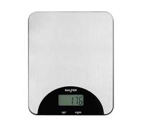 Salter Stainless Steel Electronic Scale - Kitchen Weighing Scale, LCD Display, Measures Liquids, 5kg/11lbs Max Capacity, Multifunctional, Perfect for Home Baking, Cooking, Digital display