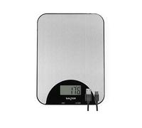 Salter Stainless Steel Recharable Kitchen Scale Ilver
