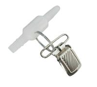 Salter Swivel Connector with Security Clip | Oxygen Tubing Connector with 360° Rotation | Reduces Snagging, Kinks & Tangles | Secure Oxygen Accessory for Home & Care Use