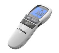 Salter TE-250-EU No Touch Infrared Thermometer, Forehead Mode, Objects and Liquids, Night Mode, Fever Alarm, 30 Memory Recall, One Second Reading, Backlit Display, For Babies/Adults, Instant/Accurate