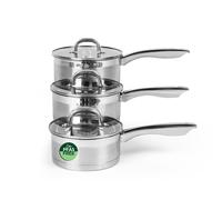 Salter Timeless 3 Piece Saucepan Set - 16cm - 18cm