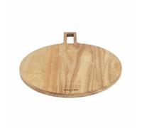 Salter BW13692EU7 Toronto Pizza Board - Acacia Wood Pizza Cutting Board with Paddle Handle, Round Serving Charcuterie & Grazing Board, FSC®- Certified Wood, Easy Hanging Loop Storage, Easy Wipe Clean