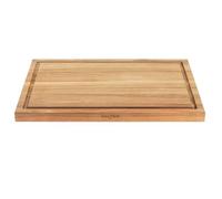 Salter Toronto Chopping Board, 44 Cm, FSC®-Certified Acacia Wood | Rectangular serving board, Integrated juice grooves, Hand wash only, Surface-protecting design, Food prep and grazing use
