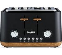 SALTER Toronto EK5823BLK 4-Slice Toaster - Black, Black