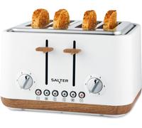 Salter Toronto EK5823WHT 4 Slice Toaster - White, White
