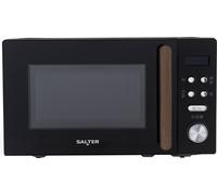 Salter Toronto EK5932BLK 20 Litre 26cm High, Freestanding Small Standard Microwave Oven - Black, Black