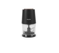 Salter Toronto Electric Food Chopper, 500ml, 260W, Stainless Steel Blades | 2-In-1 Chop And Whip Function, Storage Lid, Anti-Slip Base, Wooden Accents, For Vegetables, Nuts, Herbs, Sauces, Dips