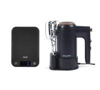 Salter Toronto Hand Mixer and Kitchen Scale, Black