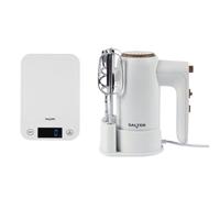 Salter Toronto Hand Mixer & Kitchen Scales, White