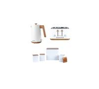 Salter Toronto Kettle, Toaster & Countertop Set, Bread Bin & Canisters
