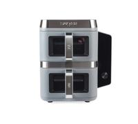 Salter VersaLayer Air Fryer, Dual Basket 9L, 12 Presets | 2400W, 4-layer cooking with removable non-stick trays, Sync Cook and Match Cook, dual viewing windows, digital LED display