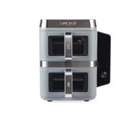 Salter VersaLayer Air Fryer, Dual Basket 9L, 12 Presets | 2400W, 4-layer cooking with removable non-stick trays, Sync Cook and Match Cook, dual viewing windows, digital LED display