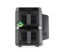 Salter VertiCook View Air Fryer - Vertical Dual Drawer Air Fryer, Cook Over 4 Levels, 9L Capacity Over 2 x 4.5L Cooking Baskets, Space Saving Design, 12 Cooking Functions With Sync & Match, PFAS-Free
