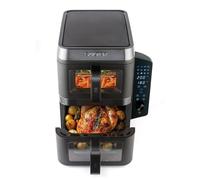 Salter VertiCook View Stackable Air Fryer - Vertical Double Drawer, Cook On 4 Levels, XL 9L Capacity - 2 x 4.5L Baskets, 2 Drawers & 2 Racks, Space Saving, 12 Functions, Sync & Match, PFAS-Free