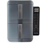 SALTER VertiLayer EK6646 Dual Air Fryer - Grey, Silver/Grey