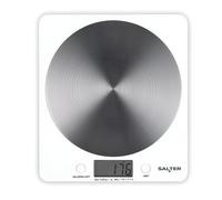 Salter White Disc Digital Kitchen Scale - Electronic Food Scale Add Weigh