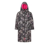 Saltie Elite Adults Unisex Waterproof and Windproof Changing Robe 100% Recycled Material Storm Camo/Hot Pink (UK, Alpha, L, Regular, Regular, Storm Camo/Hot Pink)