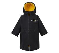 Saltie Sports Elite Junior Waterproof Windproof Changing Drying Robe Coat (UK, Age, 6 Years, 9 Years, Regular, Black/Yellow)